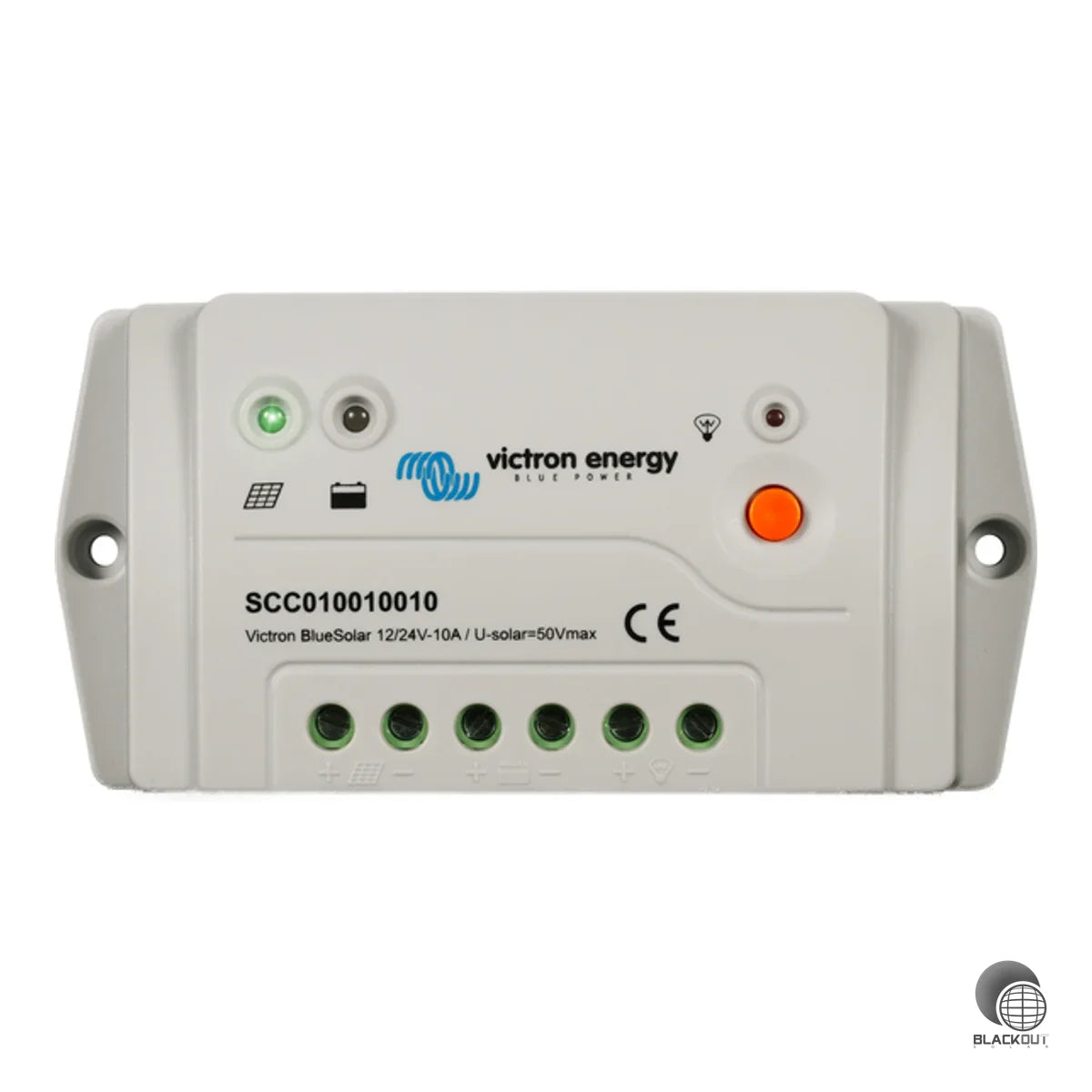 Programmierbarer PWM-Solarladeregler mit 10 A Nennladestrom und automatischer 12/24V-Systemspannungserkennung. Dreistufiges Ladeverfahren, integrierter Lastausgang mit Tiefentladeschutz und Verpolungsschutz für Batterie und Solaranlage.
