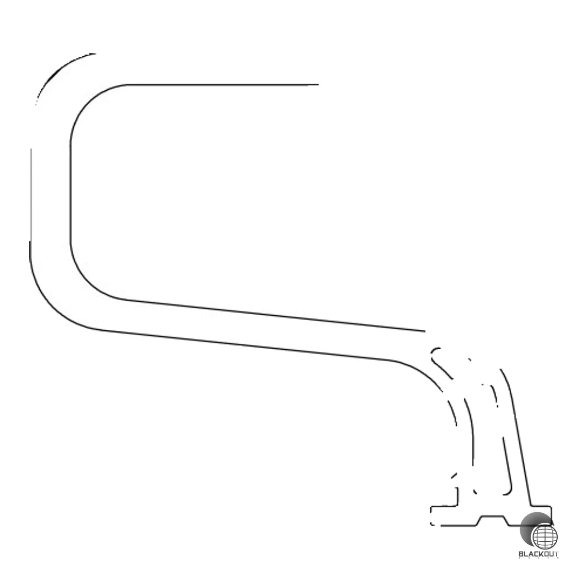 K2 SingleHook 1.1 Dachhakenausleger Aluminium Schrägdach