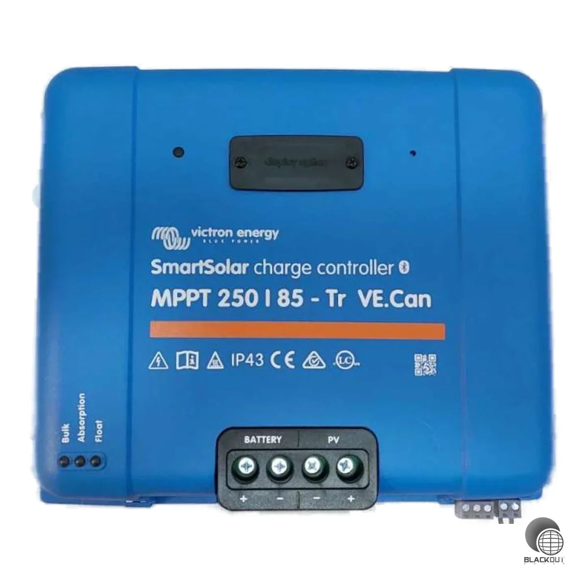 MPPT-Solarladeregler mit 85 A Nennladestrom für 12/24/48V-Systeme. Ultraschnelles MPPT-Tracking, VE.Can- und VE.Direct-Schnittstelle sowie integriertes Bluetooth für Monitoring und Konfiguration.