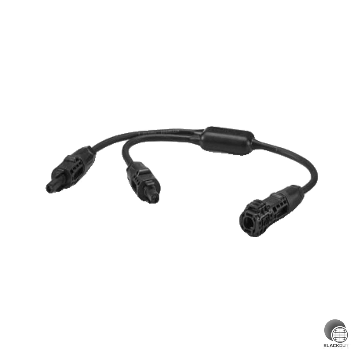 Kompaktes PV-Y-Verteilerkabel aus der Phoenix Contact Sunclix-Familie zum parallelen Zusammenführen zweier Modulstränge auf einer Leitung — in 6 mm² für verlustarme DC-Verkabelung.