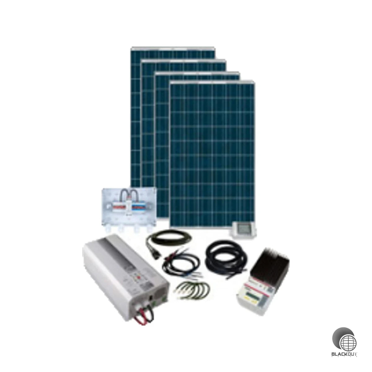 Autarkes 2-kW-Solarkomplettpaket für netzunabhängige Stromversorgung von Haushalten, Werkstätten und professionellen Anwendungen — ohne Batterien, direkt erweiterbar.