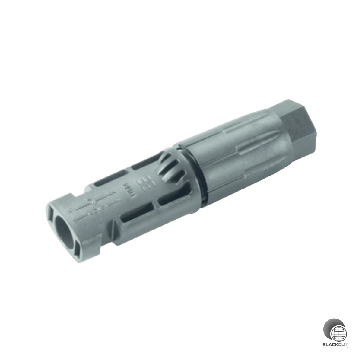 TÜV-zertifizierter Photovoltaik-Steckverbinder (Stift/male) von Weidmüller für 4 mm²- und 6 mm²-Leitungen — zuverlässige Crimpverbindung nach IEC 62852 für PV-Anlagen bis 1500 V DC.