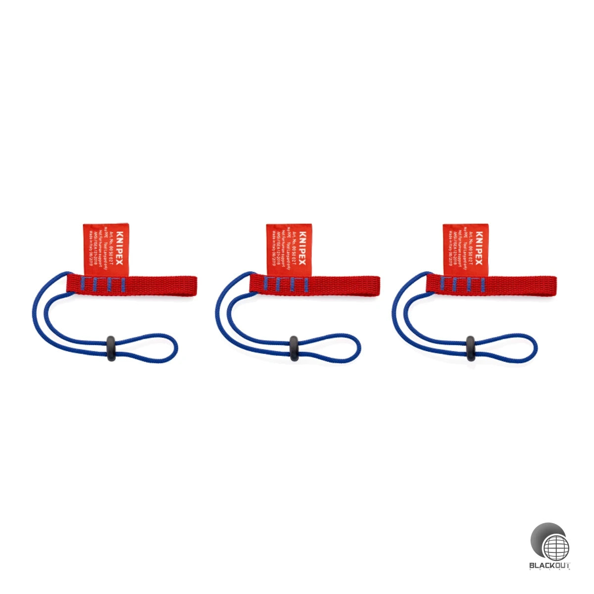 Zuverlässige Werkzeugsicherung für Arbeiten in der Höhe: Die Adapterschlaufen halten Werkzeuge bis 1,5 kg sicher und schützen vor dem Herunterfallen. Passend für alle KNIPEX-Zangen mit Befestigungsöse, im 3er-Set geliefert.
