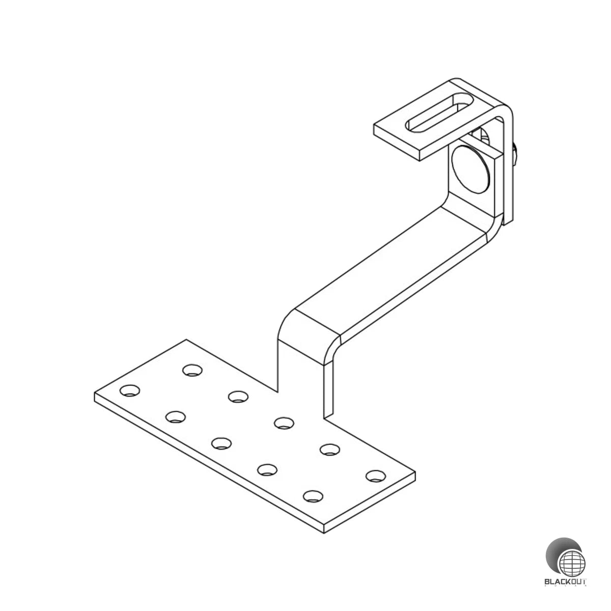 K2 Systems SolidHook Vario 1 Dachhaken für Dachpfanne