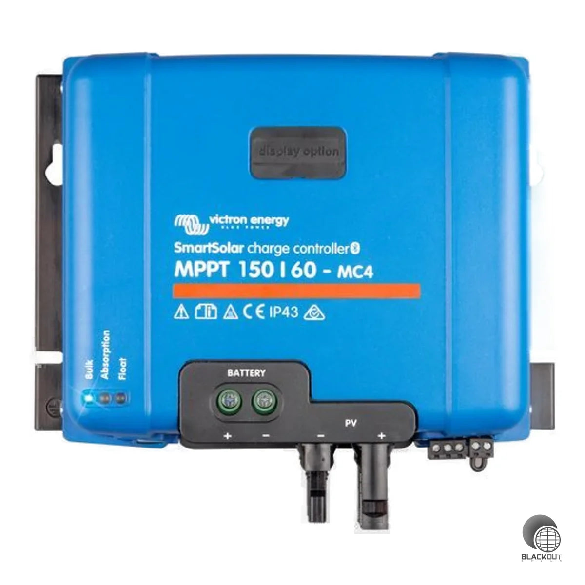 Leistungsstarker MPPT-Solarladeregler mit 60 A Ladestrom und integriertem Bluetooth für 12/24/48-V-Systeme. Dank MC4-Anschlüssen schnell und sicher in Inselanlagen integrierbar.