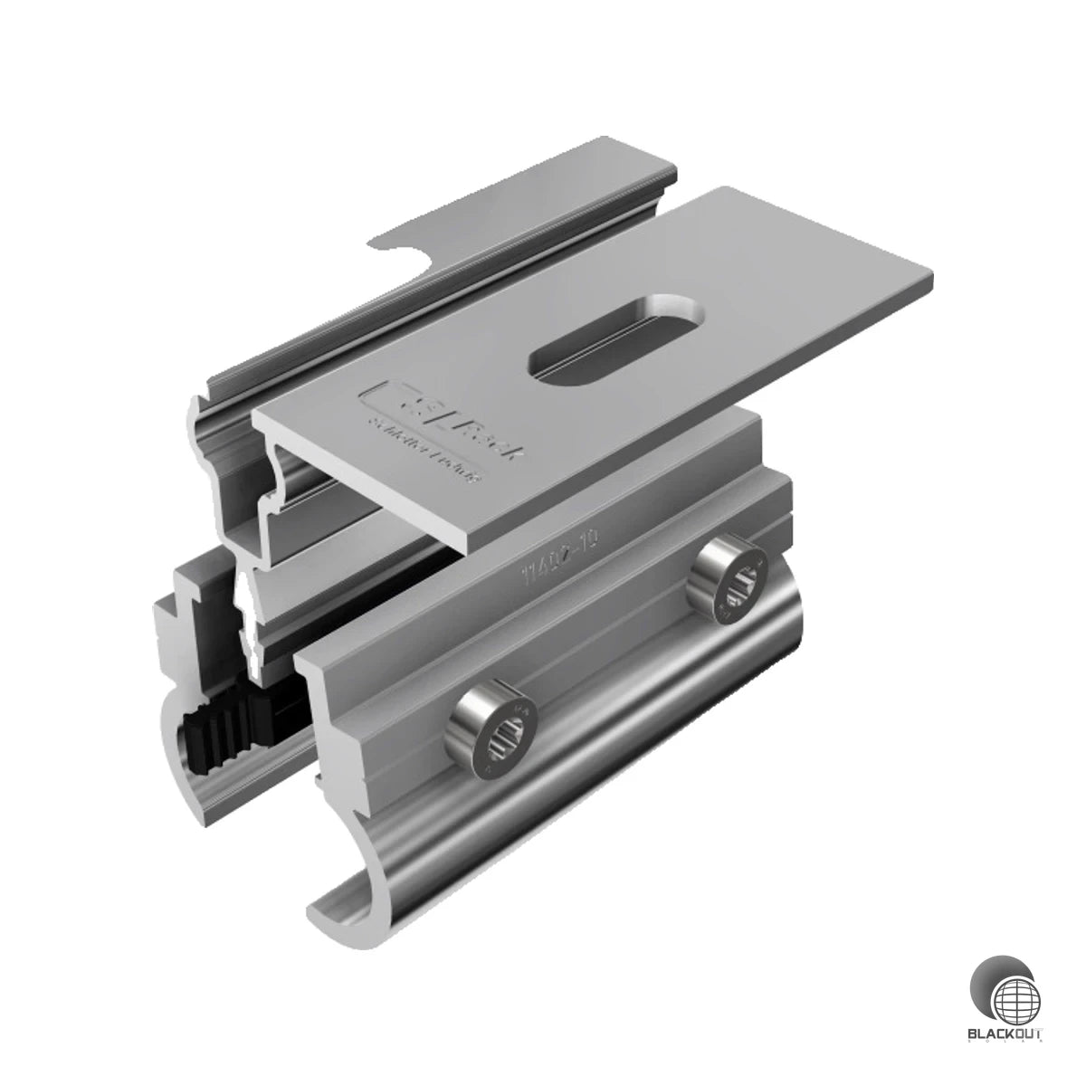 Die SL Rack Rundfalzklemme 2.0 ermöglicht eine schnelle, schienenlose Montage von Solarmodulen auf Zambelli RIB Roof Evo Stehfalzdächern — ohne Beschädigung der Dachhaut.