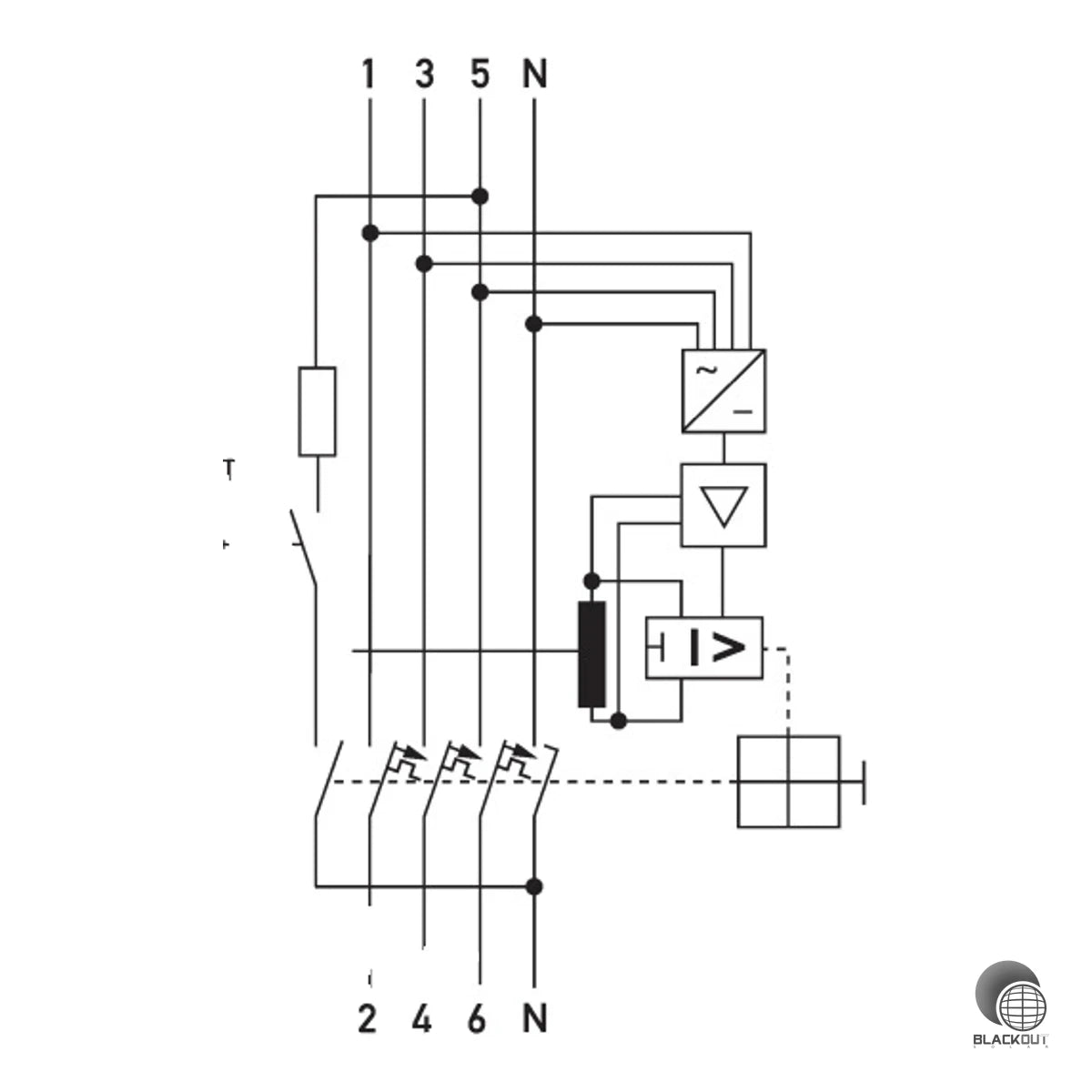 Doepke DRCBO 4 FI-/LS-Kombination 3P+N 32A 0,3A Typ B+ PV