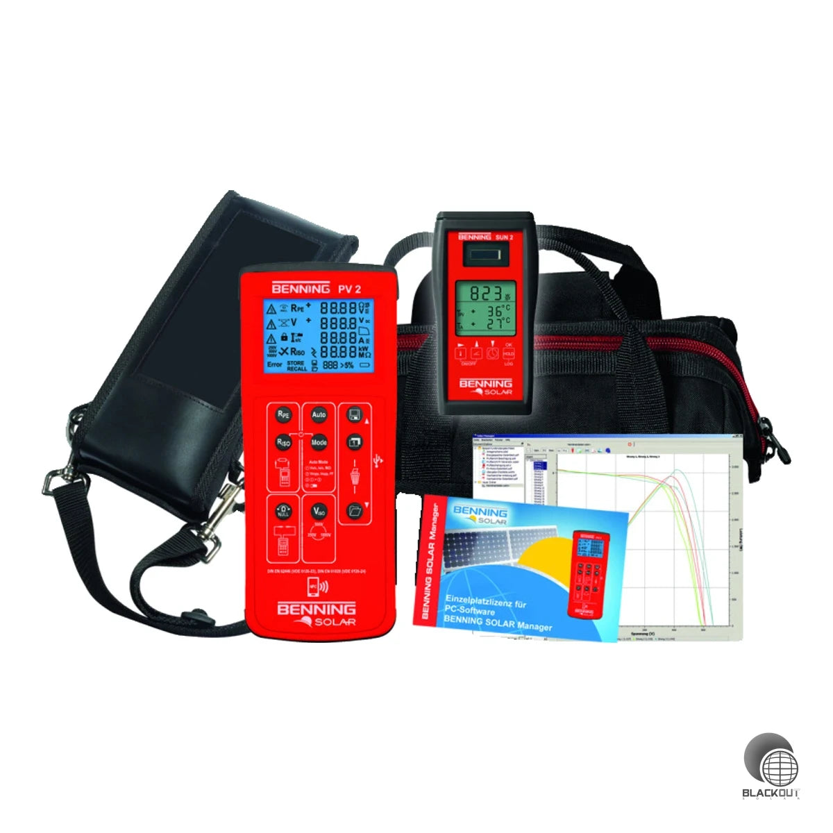 Benning PV 2 SET Photovoltaik-Installationstester mit SUN 2 & Software