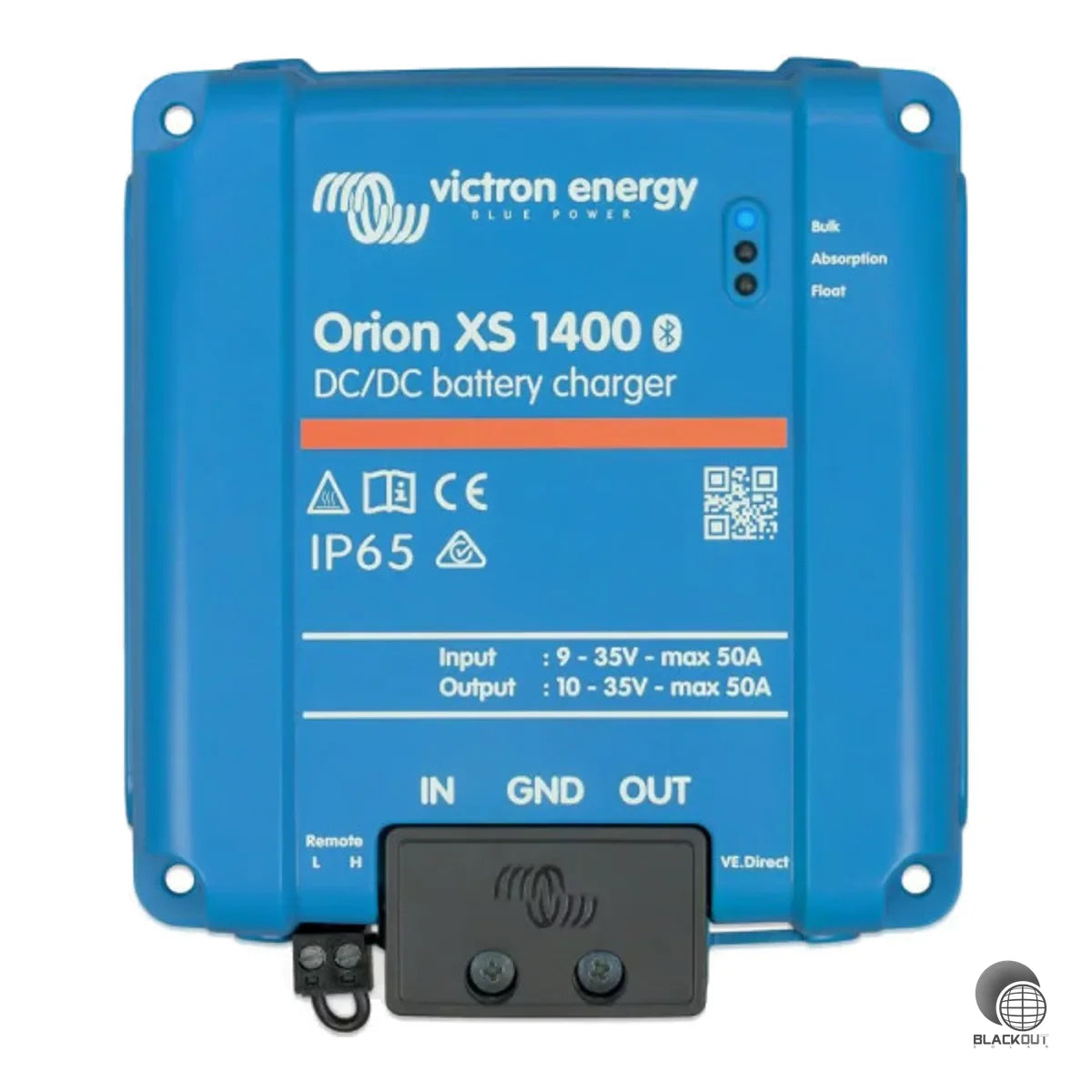 DC-DC-Batterieladegerät für duale Batteriesysteme mit intelligenter Lichtmaschinenkompatibilität. Liefert bis zu 1400 W bei 98,5 % Wirkungsgrad – lüfterlos und IP65-geschützt.