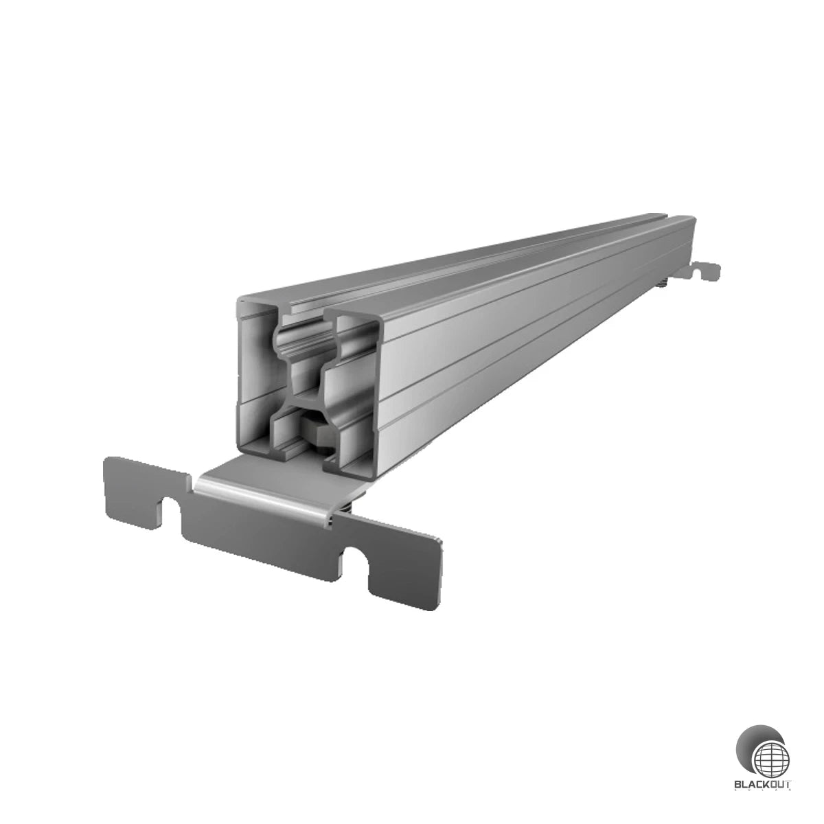 Die SL Rack Railbrücke überbrückt ungünstige Falzabstände auf Roma-RD-Dächern und ermöglicht so die optimale Nutzung der gesamten Dachfläche für PV-Anlagen.