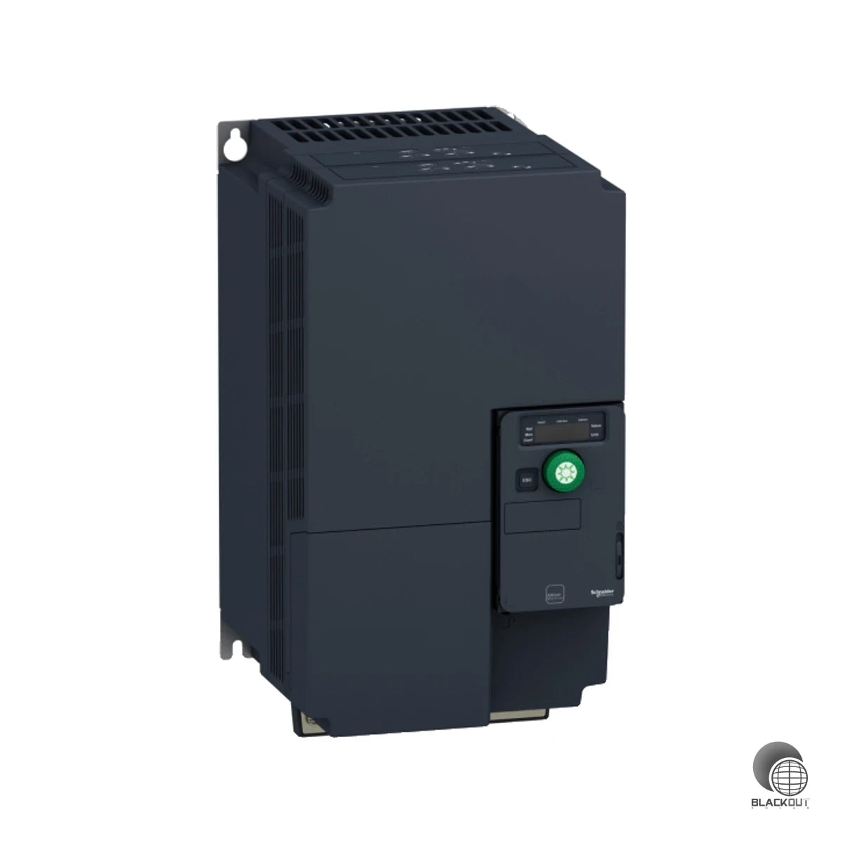 Der Altivar Solar ATV320 ist ein speziell für Solarpumpenanwendungen entwickelter Frequenzumrichter mit 15 kW Motorleistung für dreiphasige Netze — robust, kompakt und sofort einsatzbereit für netzgekoppelte und netzunabhängige PV-Systeme.