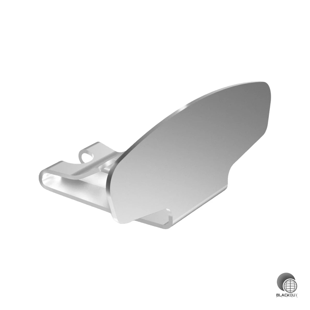 Der Endwinkel für die K2 InsertionRail 2.0 sichert eingelegte Solarmodule seitlich gegen Abrutschen – zuverlässig und optisch sauber abgeschlossen.