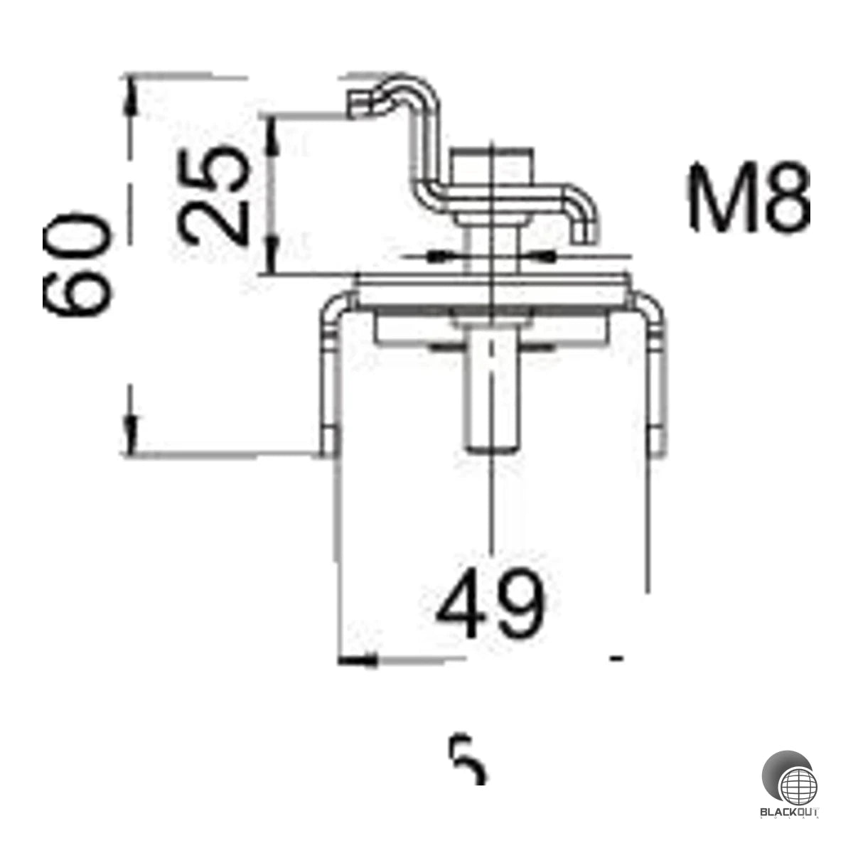 OBO Bettermann PV-Endklemme Freiflächensystem 54mm Edelstahl