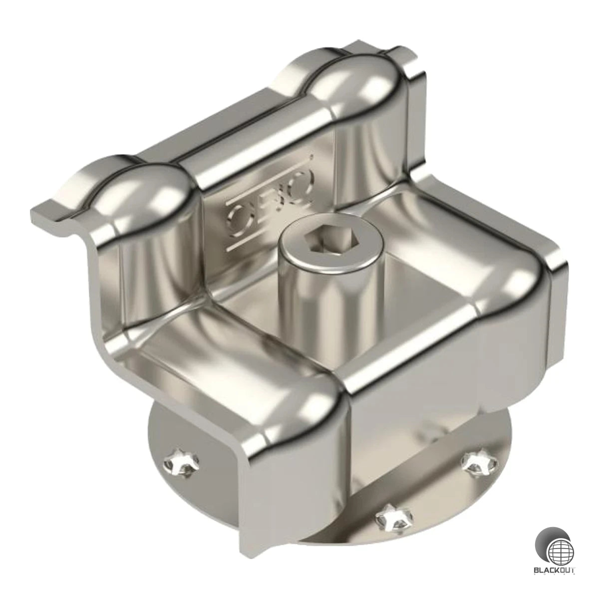 Robuste Endklemme aus rostfreiem Stahl zur sicheren Befestigung von PV-Modulen an der Randposition auf Trägerprofilen. Einfache Verschraubung per Innensechskant SW6 – ausgelegt für eine Schlitzweite von 10 mm.