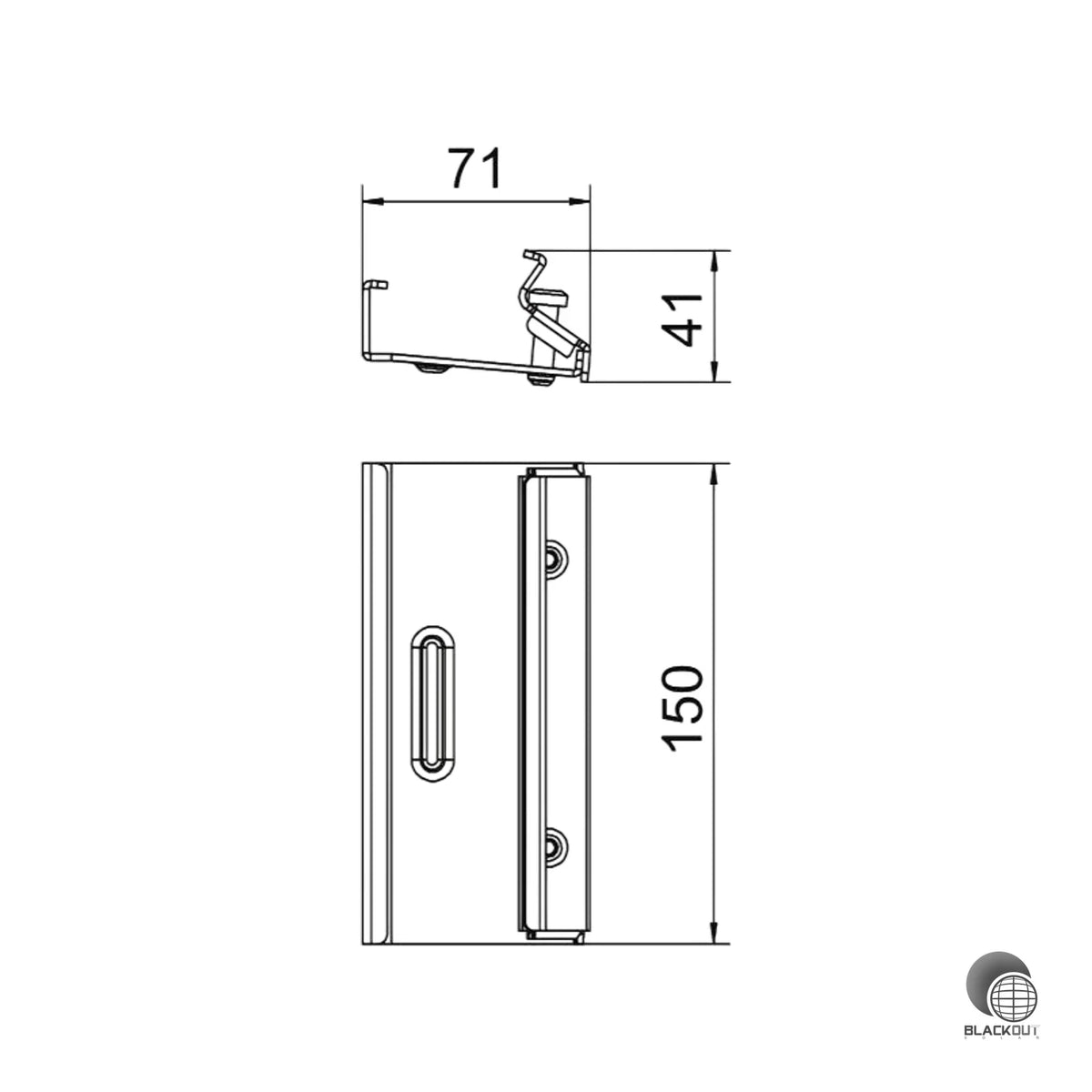 OBO Bettermann Längsverbinder Trägerprofil TP 150mm Stahl