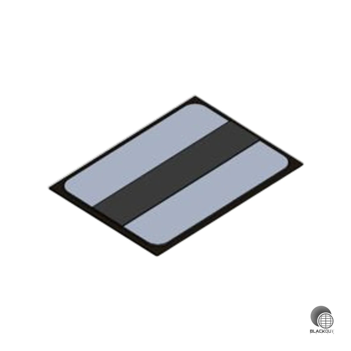 Aluminium-Verbundplatte zur sicheren Verteilung von Punktlasten bei PV-Montagesystemen auf Flachdächern — mit integriertem Butylstreifen und Bauschutzmatte.