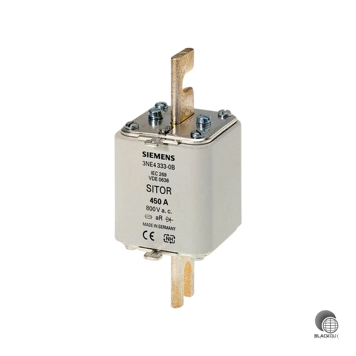 Superflinker Halbleiterschutz-Sicherungseinsatz der Baugröße NH2 für zuverlässigen Schutz von Leistungshalbleitern in anspruchsvollen AC-Anwendungen bis 750 V und 500 A.