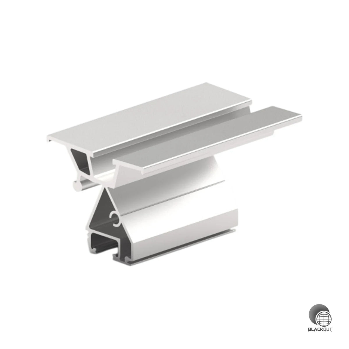 Stufenlos einstellbares Aluminium-Modulauflager für die flexible Winkelausrichtung von PV-Modulen auf Flachdächern und Freiflächen. Nur 0,106 kg Eigengewicht für einfache Montage.