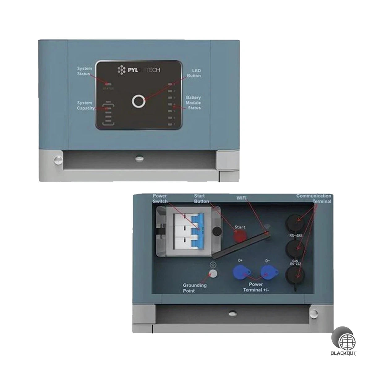 Pylontech Force-H2 96V 7,1-10,65-14,2kWh LiFePO4 Akku + BMS 6