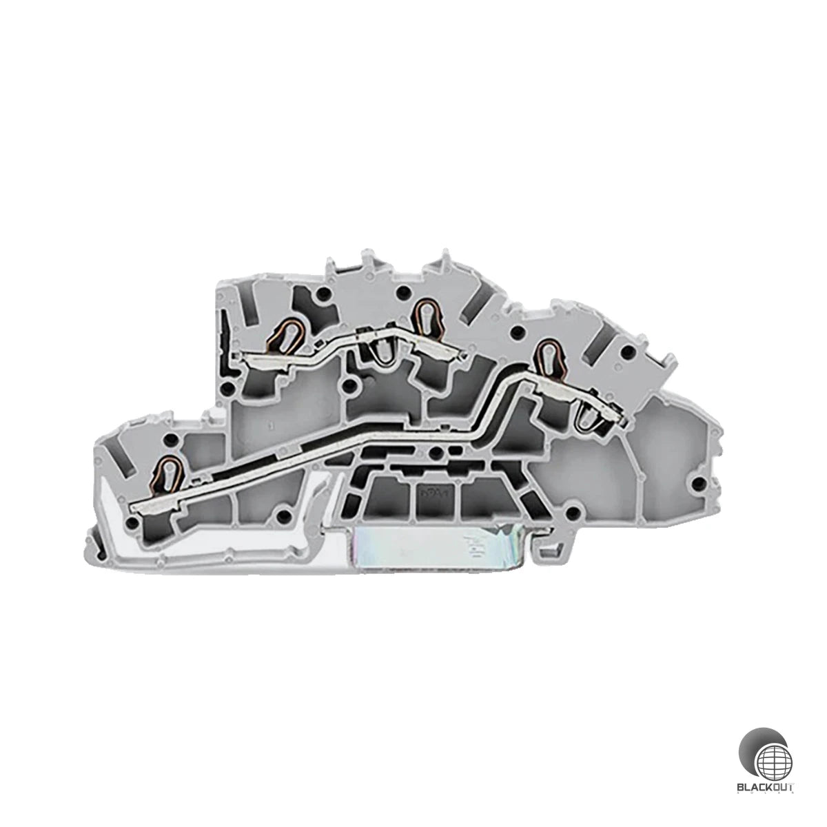 WAGO Installationsetagenklemme, mit Betätigungsöffnung, 2,5mm², grau 1
