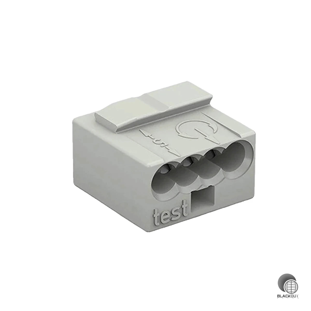 WAGO MICRO-Verbindungsdosenklemme, für eindrähtige Leiter, Ø max. 0,8mm, lichtgrau 1