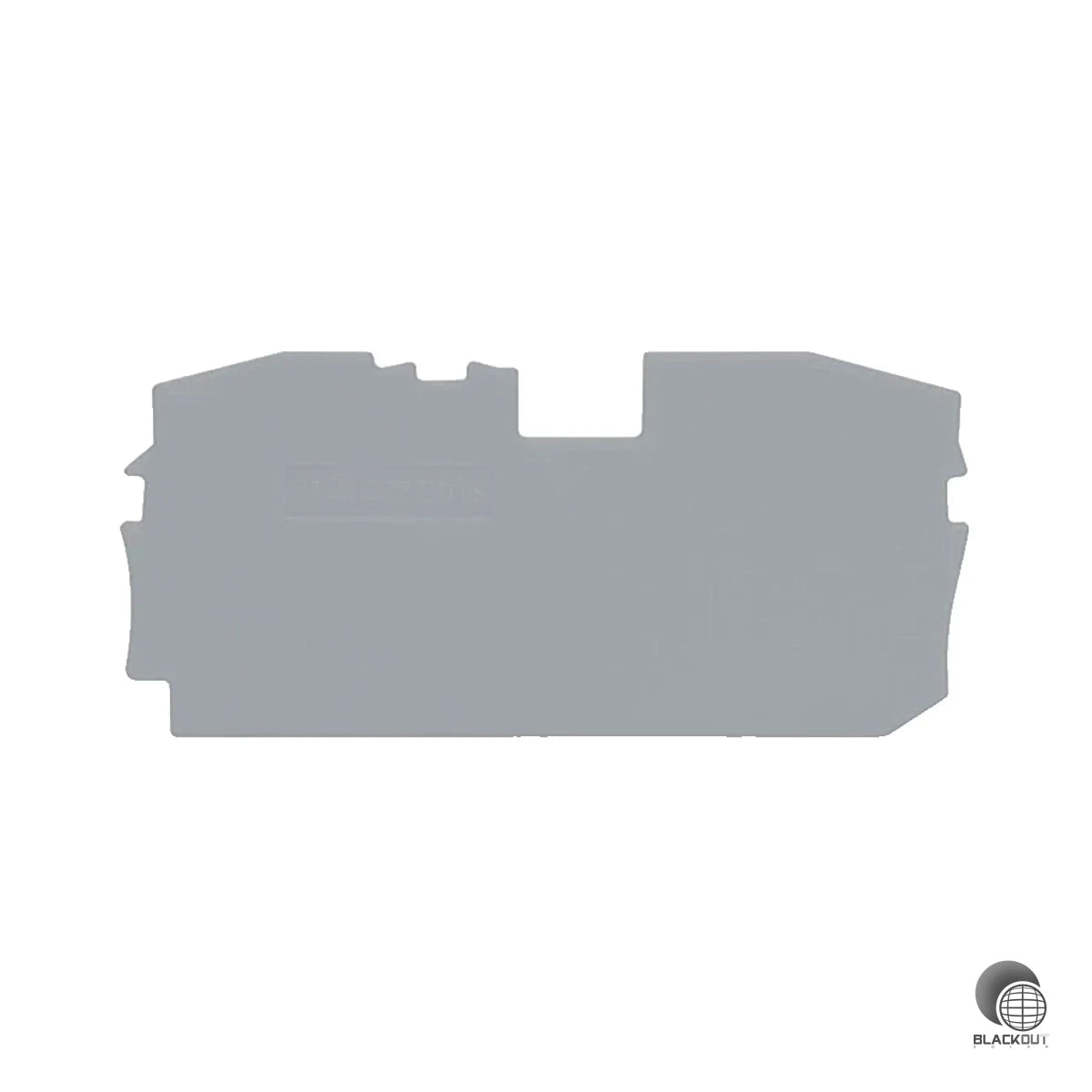 WAGO Abschluss- und Zwischenplatte, 1mm dick, grau 1