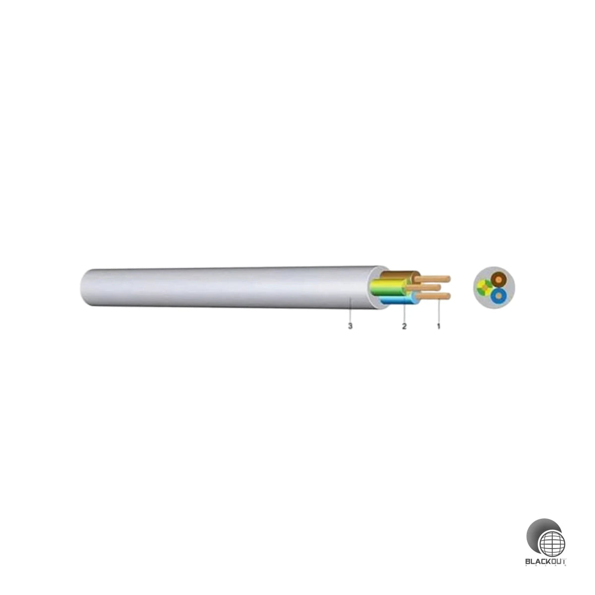 PVC Schlauchleitung mittel YMM-J 5X4 hellgrau 1