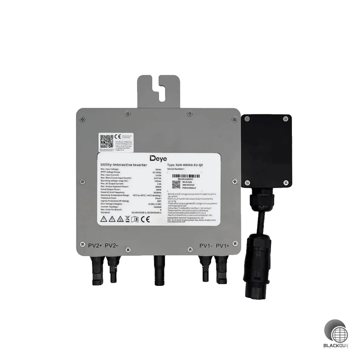 Mikro-Wechselrichter DEYE SUN-M80G4-EU-Q0 inkl. 5m Anschlusskabel 3