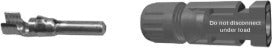 Original MC4 Kupplungsstecker von Stäubli für 4–10 mm² Solarkabel — bewährte MULTILAM-Technologie für dauerhaft zuverlässige PV-Verbindungen.